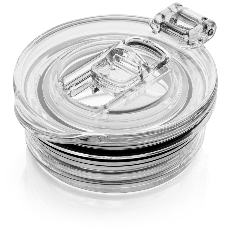 Champagne Flute Straw Lids | (Black, Purple and Clear) - Durable Fit