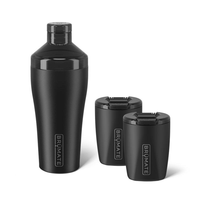 Cocktail Shaker + Rocks Bundle | Matte Black | 22/12oz - Camp Sip-Set