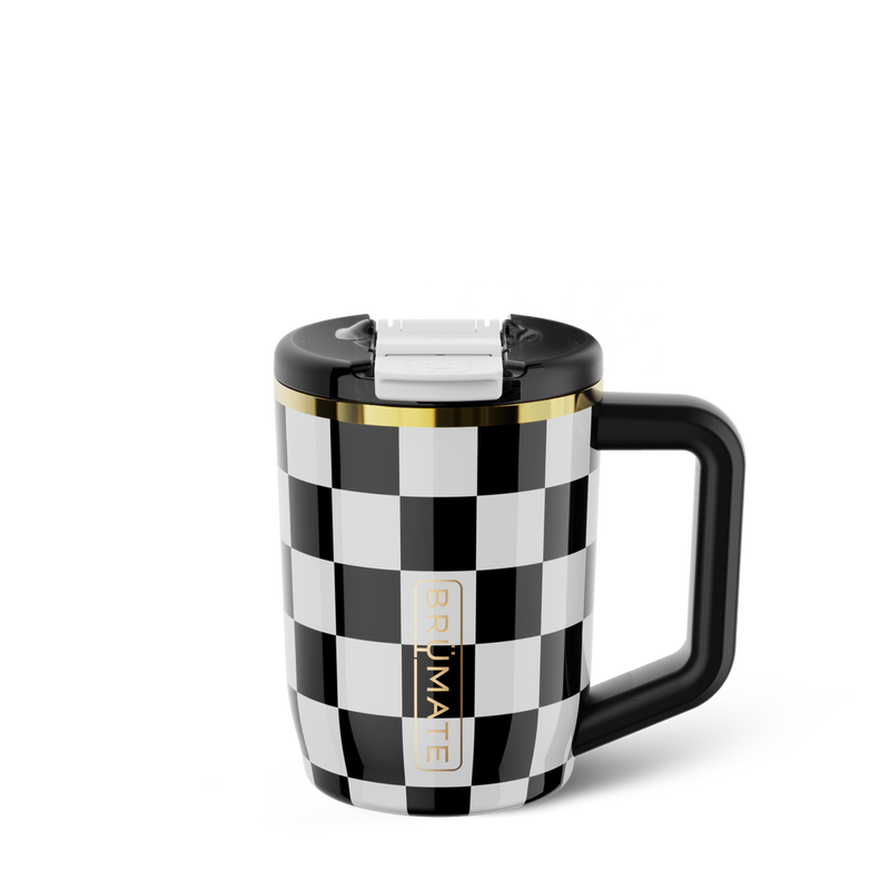 Muv 15oz | Black & White Checker - On-the-Go Hot-Sip