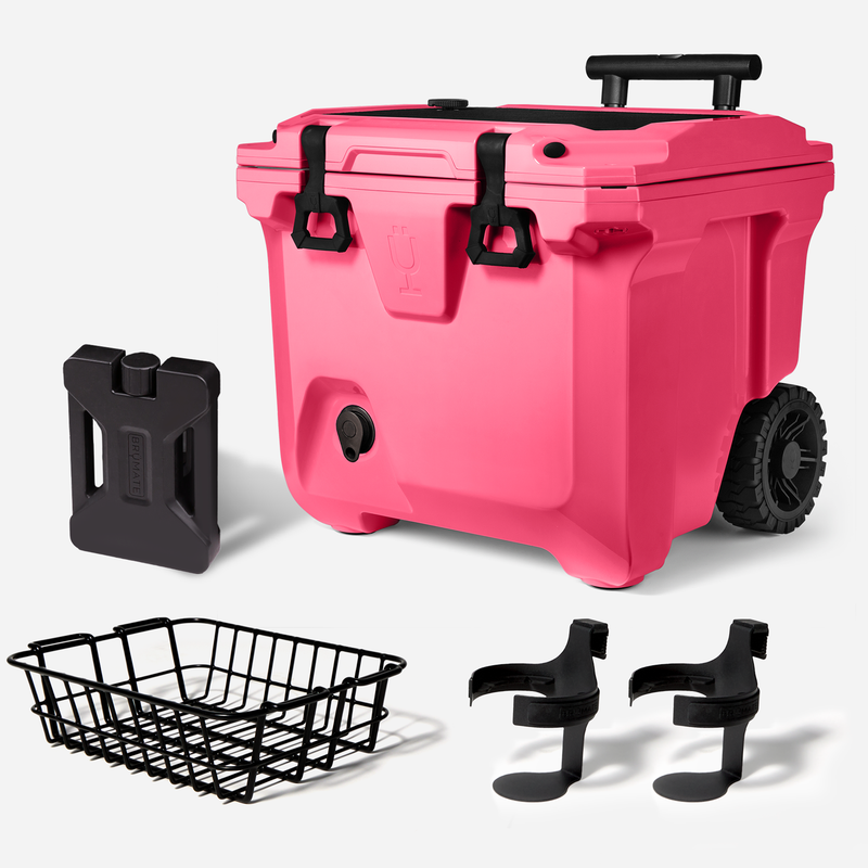 Br Tank 35-Quart Ultimate Day Trip Cooler Bundle | Neon Pink - Morning Daily-Kit