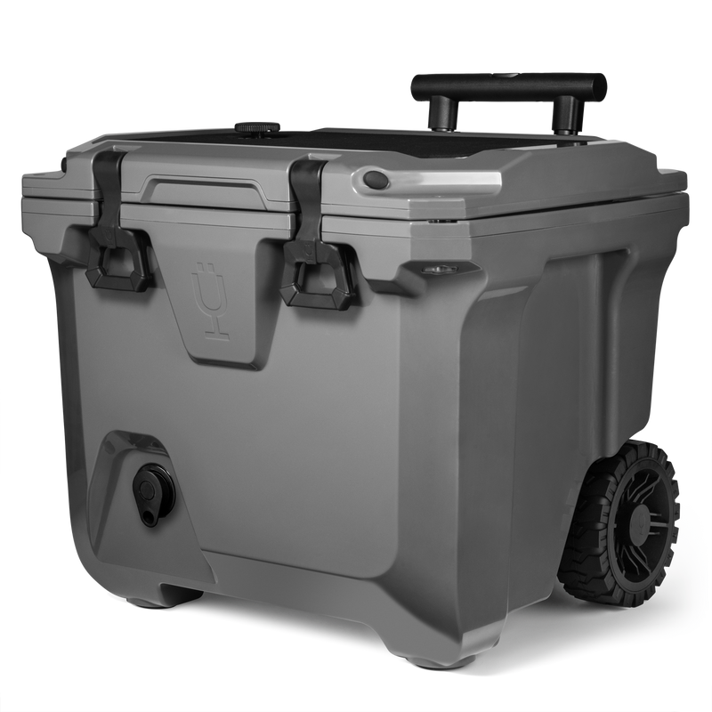 Br Tank 35-Quart Rolling Cooler | Charcoal - Durable Outdoor