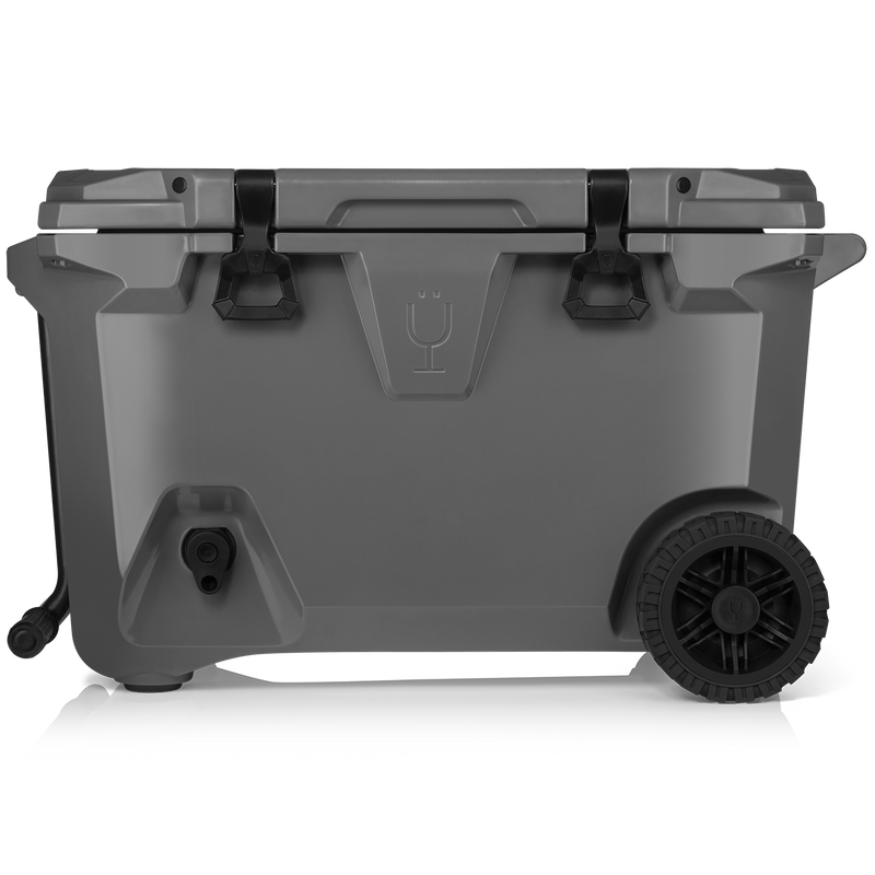 Br Tank 55-Quart Rolling Cooler | Charcoal - Weekend Ice-Ready