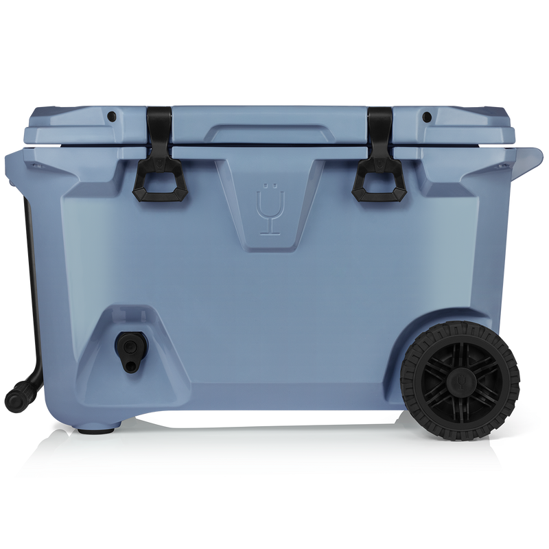 Br Tank 55-Quart Rolling Cooler | Denim - Grab-and-Go Haul