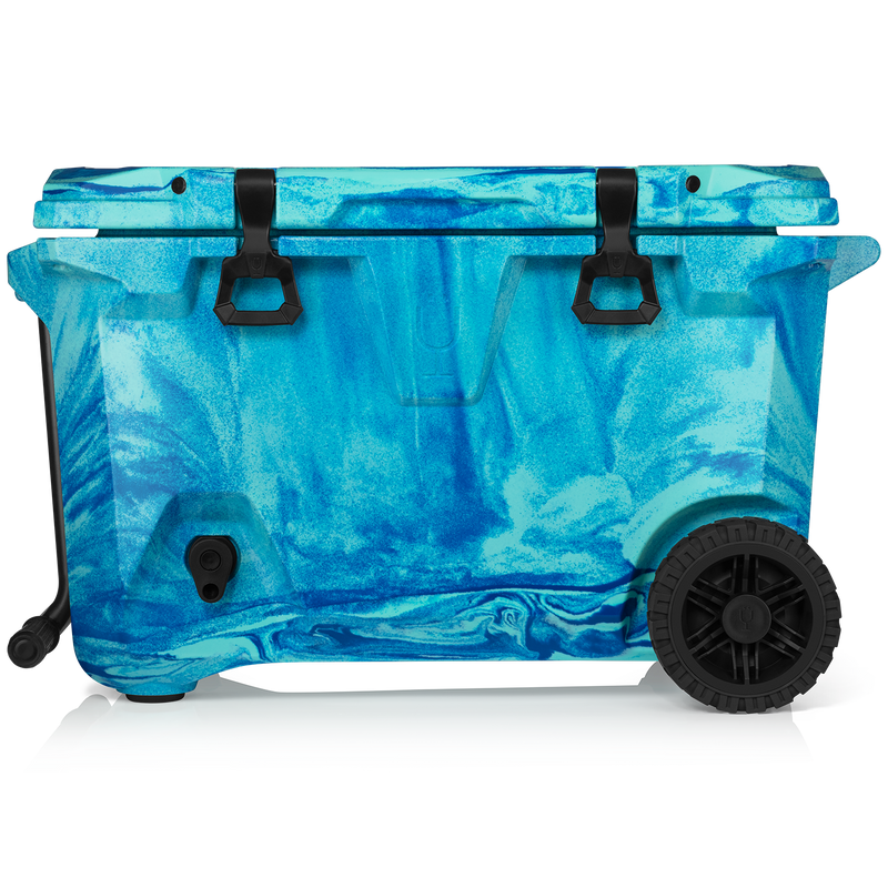 Br Tank 55-Quart Rolling Cooler | Ocean Swirl - Chilled Pack