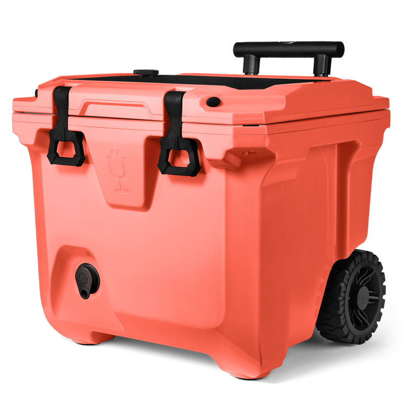 Br Tank 35-Quart Rolling Cooler | Papaya - Smart Escape