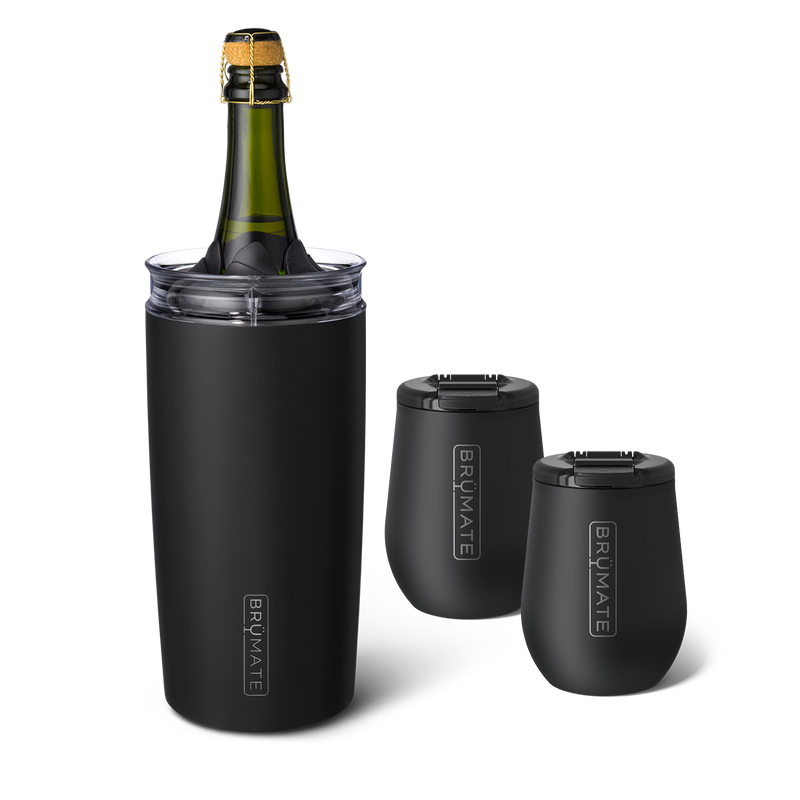 Bottle Chiller Bundle | Matte Black | 49/14oz - Evening Sip-Set