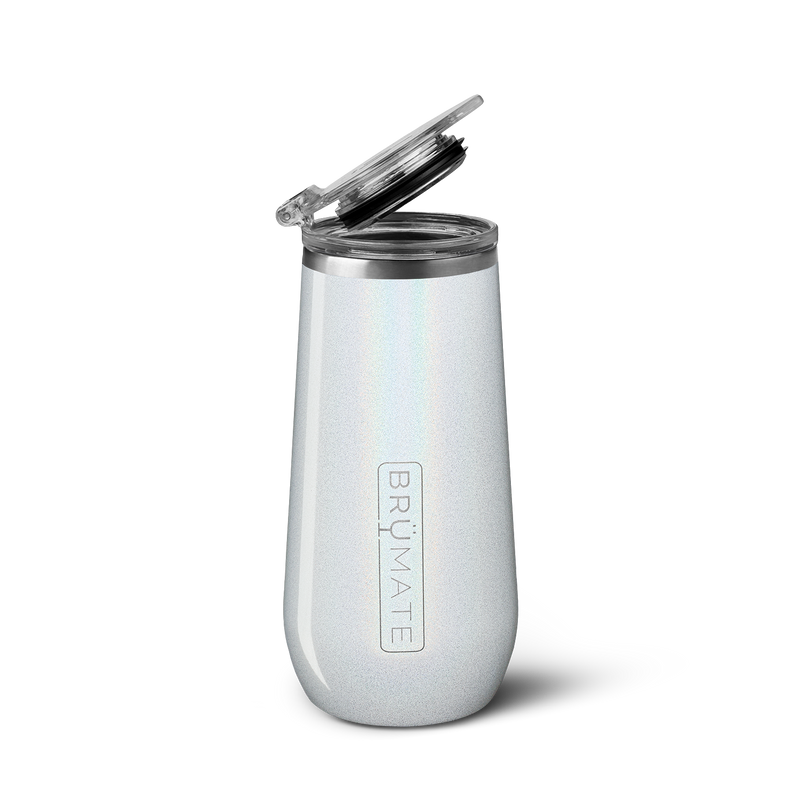 Champagne Flute | Glitter White | 12oz - Urban Cold-Sip