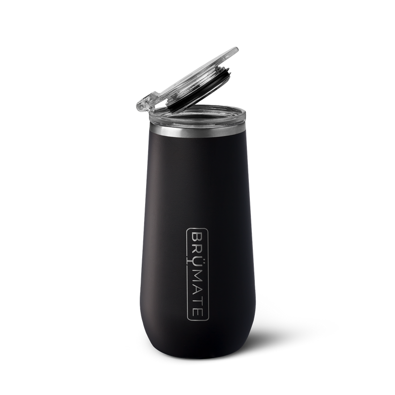 Champagne Flute | Matte Black | 12oz - Bright Insulated-Sip
